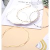 ValueBargain Metal Headbands for Women 4-Pack - Trendy Gold/Silver Elastic