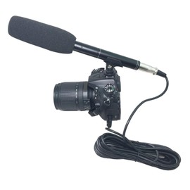 XLR Shotgun Microphone for DSLR Camera Shotgun Microphone TV News Reporter Interview Microphone