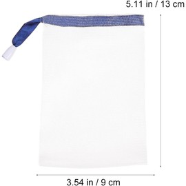 Bolsa De Burbujas De JabóN 20 Piezas Red Espuma Para JabóN PráCtica Bolsa De Limpieza De BañO Con CordóN Para Secado RáPido Y ConservacióN