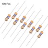 uxcell 100Pcs 360 Ohm Resistor, 1/4W 5% Tolerance Carbon Film