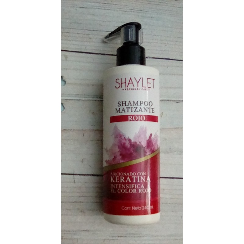 Shanatural’s Shampoo Matizador Shaylet Rojo - Red - Canas 240ml