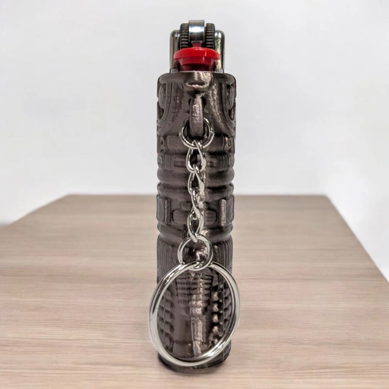 BIC Steampunk Lighter Case Keychain (Fits Plain Reg Size BIC
