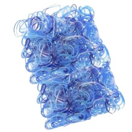 Topkids Accessories 500pcs Mini Hair Bands Elastic Rubber Hair Bands Tiny Elastic Band Rubber Braiding Braids Braid Plaits For Kids, Girls, Women, Baby, Toddler (Blue)