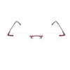EYE ZOOM 3 Pack Rimless Reading Glasses with Slim Wine