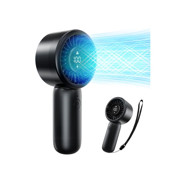 Portable Handheld Fan - Personal Hand Held Turbo Fan, USB-C