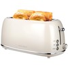 Roter Mond 4 Slice Toaster Retro Stainless Steel Toaster with