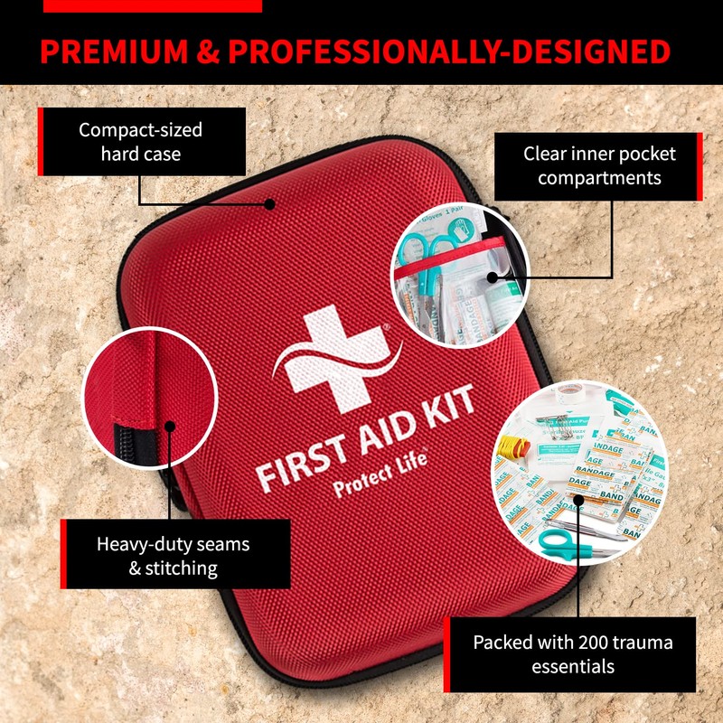 Protect Life Survival First Aid Kit for Home/Business, Camping Survival