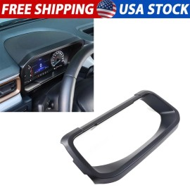 encar88_8 Matte Black ABS Center Console Dashboard Frame Cover For Ford Maverick 2022-2023