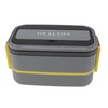 Double Layer Bento Box 316 Stainless Steel Compartment Portable Lunch