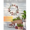 Entrance Wreath Garden Wall Hanging Interior Object Wall Flower Iron