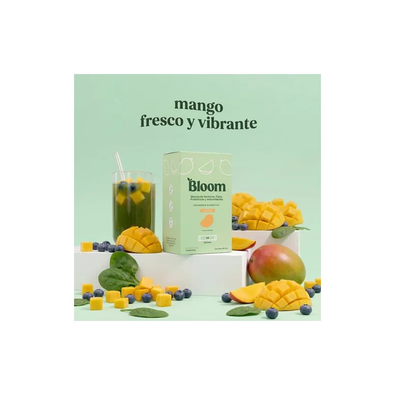 Bloom Greens: Con Fibra Y Probióticos 14 Sobres Practicos