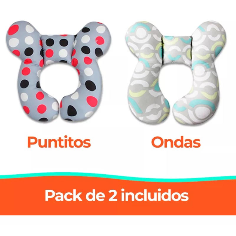 Cojín de Soporte para Bebé 2 Almohadas De Viaje Soporte