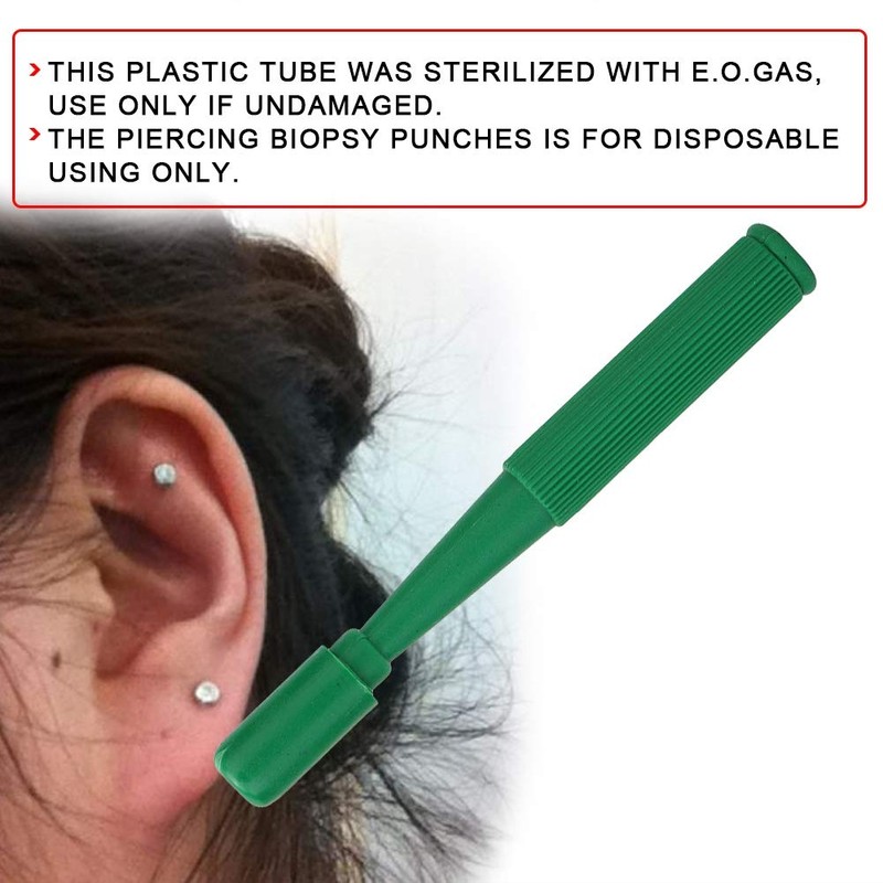 Delaman Disposable Sterilized Biopsy Dermal Punches Stainless Steel Skin Piercing