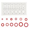 Red Steel Paper Fiber Flat Washers Kit,Yenghome 12 Size Insulation