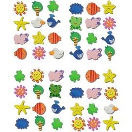 YUE QIN 48 PCS Fridge Magnets for Kids Wooden Refrigerator Magnets Magnetic Animals Fridge Magnet for School Learning Prize Birthday Gift Kitchen Decoration Souvenir