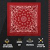 Rothco Trainmen Paisley Bandana – Extra Grande – 27" X