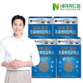 Nature Dream Probiotics that are good for the intestines 250mg x 30 capsules (7.5g) 4 boxes / 네이처드림 장에 좋은 프로바이오틱스 250mg x 30캡슐(7.5g) 4박스
