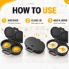 Dual-Cavity Microwave Egg Cooker for Quick Meals – Food-Grade Plastic