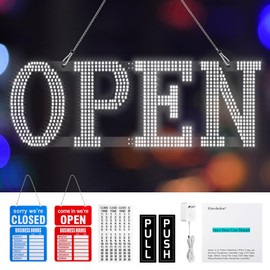 Open Signs for Business, klassikaline Ultra Bright Large LED Open Signs Business Hour Open Sign for Hotel, Store, Bar, Retail Shop, Salon, Restaurant(40 * 14 inch)