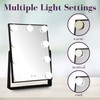 JERDON Lighted Vanity Makeup Mirror with Large Dimmable Bulbs and