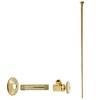Westbrass Flat Head Toilet Kit with Round Handles, 1/2" IPS