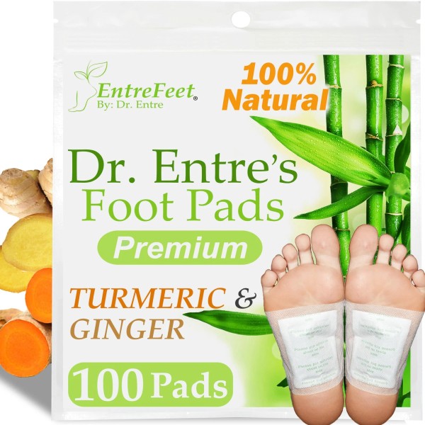 Entrefeet Turmeric Ginger Foot Pads for Better Sleep and Stress