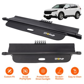ZTGPMP Cargo Cover fit for Honda CRV 2023 2024 2025, Retractable Rear Trunk Cover Shield Luggage Privacy with Hooks, SUV Accessories, Carbon Fiber Texture