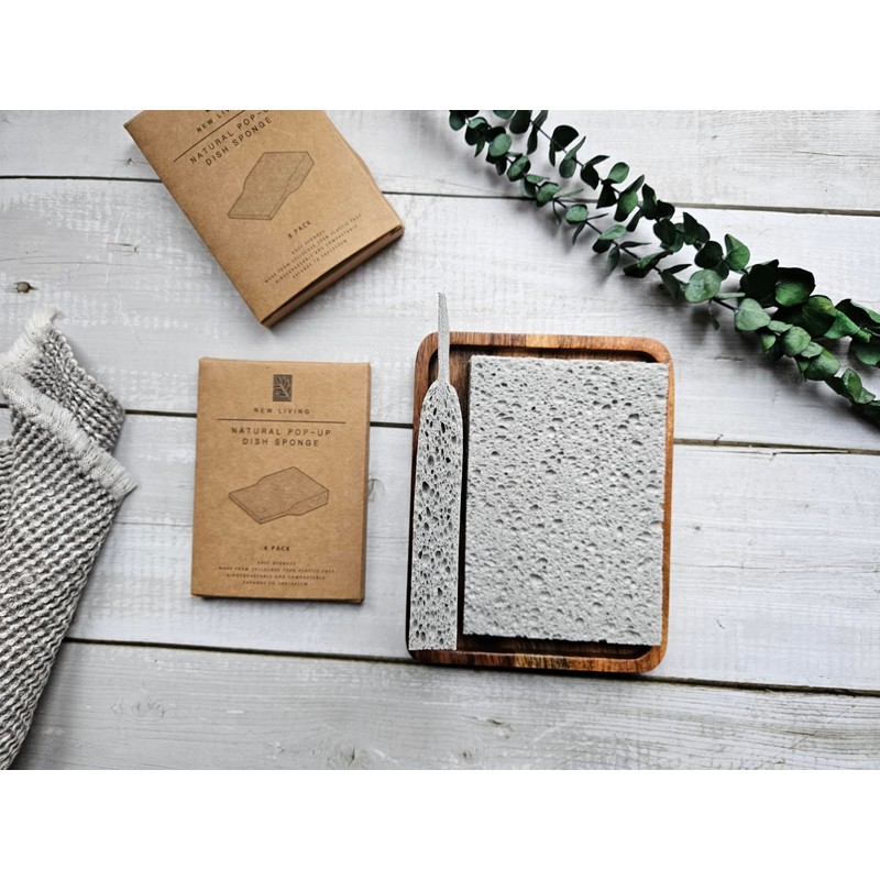 Eco Sponge Plastic Free 4 or 8 Pack Large Size