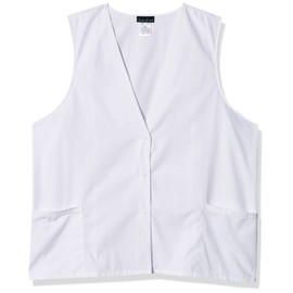 Cherokee Professionals Women Scrubs Vest Lace Trimmed 2610, M, White