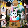 HZGDEJTG4FT Egg Basket Bunny Easter Inflatable Outdoor Decoration, with Built-in