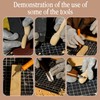 EDIETH 44Pcs Wood Carving Kit with Leather Case Complete Whittling
