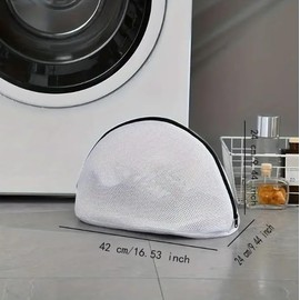 Extra Large Laundry Net Shoes, Pack of 2 Mesh Shoe Bags Washing Machine with Zip (42 x 21 x 24 cm), Laundry Bag, Washing Bag, Shoe Wash Bag, for Trainers, Socks