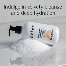 Privé Ultra-Hydrating Body Creme Cleanser - for Dry Skin, Moisturizing Cleanser - Gentle Every Day Spa-Like Indulgence - Suitable for Sensitive Skin - 12 fl oz