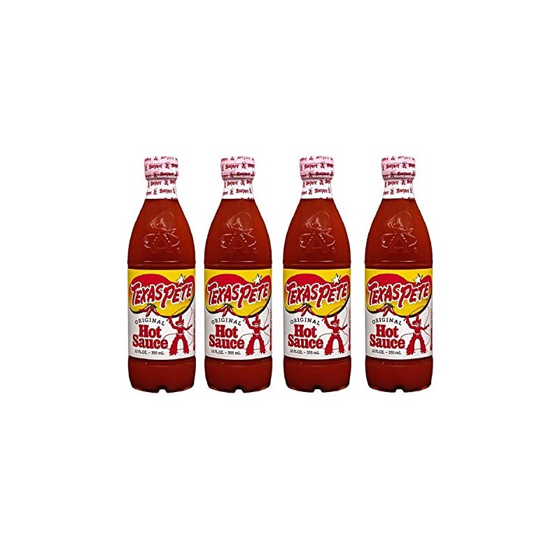 Texas Pete Original Hot Sauce, 12 oz (Pack of 4)