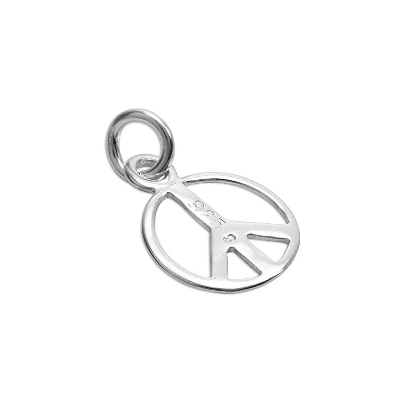 jewellerybox Sterling Silver Peace Symbol Charm