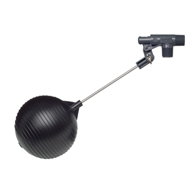 Kerick Valve PS75SS PVC Float Valve, Standard Mount, 37 gpm