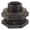 Banjo, TF075, Bulkhead Tank Fitting, 3/4 In, Black, Poly