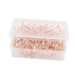 Operitacx Hochwertige Reißzwecken in Roségold Von Map Tacks. Karte 2 2 X 0 8 cm. Ideal für Schulprojekte und Dekorative Wandkarten.