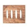 NATUREHOME Olive Wood Soap Dish Pure Organic Wood Bowl Square