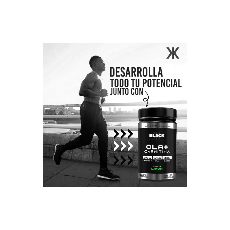 Black Supplements Cla Carnitina 1kg 100servs