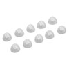 10pcs Sound Amplifier Closed Domes Single Layer Double Hole Silicone