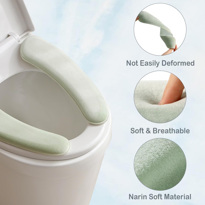 Thick and Elastic Toilet Seat Cover – Washable & Reusable