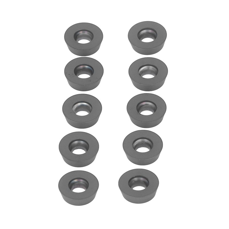 10PCS Black Coating Carbide Inserts Round CNC Turning Milling Inserts
