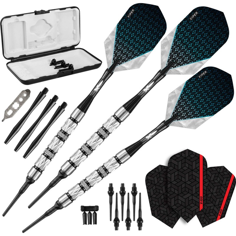 Viper Diamond 90% Tungsten Soft Tip Darts with Storage/Travel Case,
