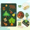 Xqumoi 2Pack A5 Camping Spiral Notebooks, Camp Adventure Ruled Hardbound