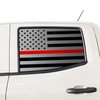 BOGAR TECH DESIGNS Rear Side Window American Flag Vinyl Decal