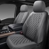 GEEYONTEK Premium Leather Car Seat Covers Front Pair,Universal Fit for