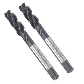 MACHSWON Spiral Flute Thread Tap for Processing Blind Holes and Sticky Materials H2 Tolerance High Speed Steel Metric Machine Threading Tap M8 x 1.25 mm 2PCS