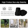 4 Pack Replacement Rubber Cane Tips 3/4 Inch Heavy Duty