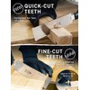 HIBINO Japanese Pull Saw 7” Ryoba Hand Saw | Quick-Cut